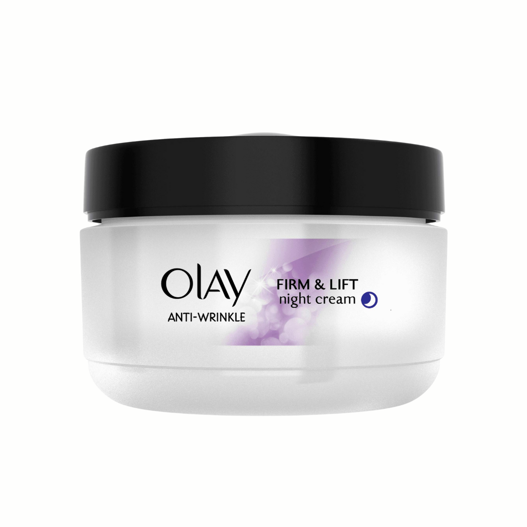 Olay Anti-Wrinkle Firm and Lift Night Cream for 40+, 1.7 Ounce